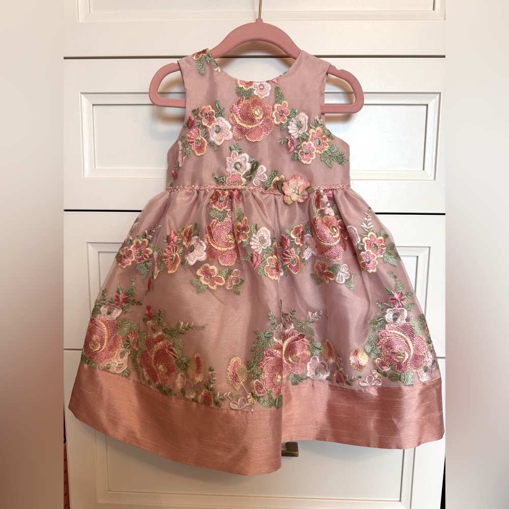 Laura Ashley Floral Embroidered Dress